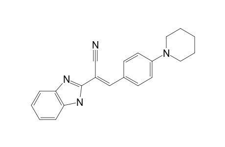 2-(1H-benzimidazol-2-yl)-3-[4-(piperidin-1-yl)phenyl]acrylonitrile