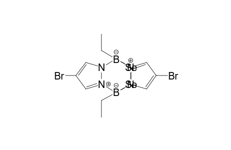 Diboron[.mu.-(diselenium-SE:SE')]diethylbis[.mu.(1H-4-bromopyrazolztoTO-N':N")]