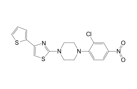 2-[4-(2-chloranyl-4-nitro-phenyl)piperazin-1-yl]-4-thiophen-2-yl-1,3-thiazole