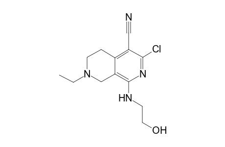 3-Chloro-7-ethyl-1-(2-hydroxy-ethylamino)-5,6,7,8-tetrahydro-[2,7]naphthyridine-4-carbonitrile