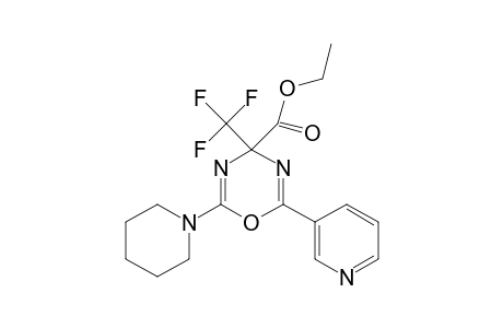 Ethyl 2-piperidino-6-(3-pyridyl)-4-(trifluoromethyl)-4H-1,3,5-oxadiazine-4-carboxylate