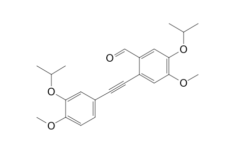 5-Isopropoxy-2-[2'-(3"-isopropoxy-4"-methoxyphenyl)ethynyl]-4-methoxbenzaldehyde