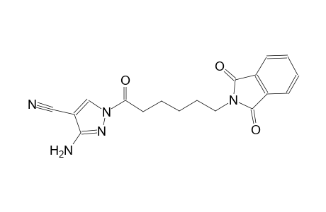 1H-pyrazole-4-carbonitrile, 3-amino-1-[6-(1,3-dihydro-1,3-dioxo-2H-isoindol-2-yl)-1-oxohexyl]-