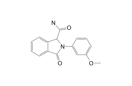 3-OXO-2-(3-METHOXYPHENYL)-2,3-DIHYDRO-1H-ISOINDOLE-1-CARBOXAMIDE