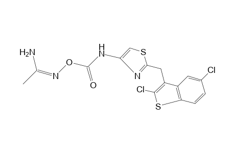 O-{{2-[(2,5-dichlorobenzo[b]thien-3-yl)methyl]-4-thiazolyl]carbamoyl}acetamidoxime