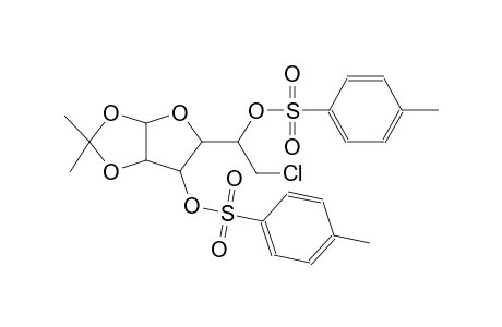 6-chloro-6-deoxy-1,2-O-(1-methylethylidene)-3,5-bis-O-[(4-methylphenyl)sulfonyl]-beta-L-idofuranose