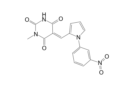 (5E)-1-methyl-5-{[1-(3-nitrophenyl)-1H-pyrrol-2-yl]methylene}-2,4,6(1H,3H,5H)-pyrimidinetrione