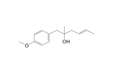 1-(4-Methoxyphenyl)-2-methylhex-4-en-2-ol