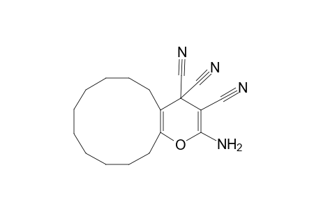 4H-Cyclododeca[b]pyran-3,4,4-tricarbonitrile, 5,6,7,8,9,10,11,12,13,14-decahydro-2-amino-