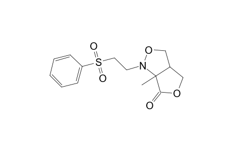 1-Methyl-2-(2'-phenylsulfonylethyl)-8-oxo-2-aza-3,7-dioxabicyclo[3.3.0]octane