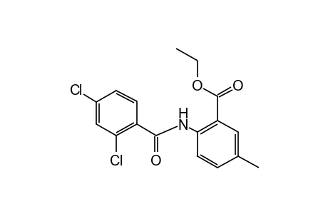 6-(2,4-dichlorobenzamido)-m-toluic acid, ethyl ester