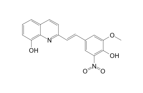 2-[(E)-2-(4-hydroxy-3-methoxy-5-nitrophenyl)ethenyl]-8-quinolinol