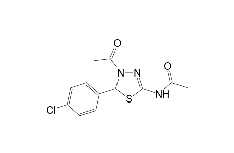 N-(4-Acetyl-5-(4-chlorophenyl)-4,5-dihydro-1,3,4-thiadiazol-2-yl)-acetamide