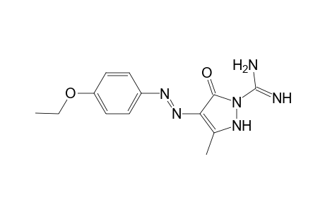 1H-Pyrazole-1-carboximidamide, 4-[(4-ethoxyphenyl)hydrazono]-4,5-dihydro-3-methyl-5-oxo-