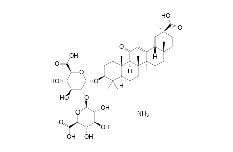 20beta-CARBOXY-11-OXO-30-NOROLEAN-12-EN-3beta-YL 2-O-beta-D-GLUCOPYRANURONOSYL-alpha-D-GLUCOPYRANOSIDURONIC ACID, MONOAMMONIUM SALT