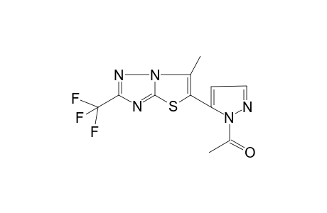 5-(1-Acetyl-1H-pyrazol-5-yl)-6-methyl-2-(trifluoromethyl)[1,3]thiazolo[3,2-b][1,2,4]triazole