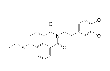 N-(3,4-dimethoxyphenethyl)-4-(ethylthio)naphthalimide