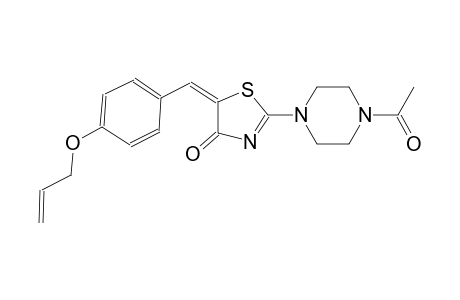 (5E)-2-(4-acetyl-1-piperazinyl)-5-[4-(allyloxy)benzylidene]-1,3-thiazol-4(5H)-one