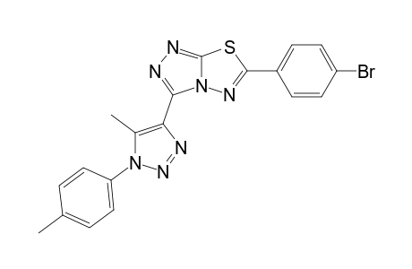 6-(4-bromophenyl)-3-[5-methyl-1-(4-methylphenyl)triazol-4-yl]-[1,2,4]triazolo[3,4-b][1,3,4]thiadiazole