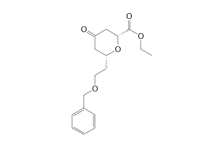 (2R,6R)-6-(2-Benzyloxyethyl)-2-ethoxycarbonyl-tetrahydro-1,4-pyrone