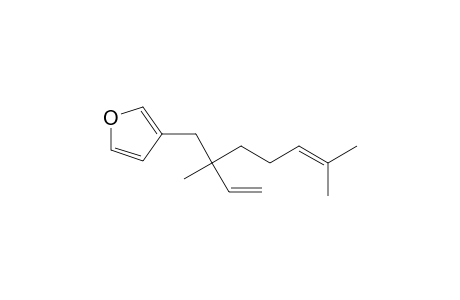 3-(2,6-dimethyl-2-vinyl-5-hepenyl) furan