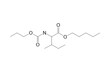 L-Isoleucine, N-propoxycarbonyl-, pentyl ester