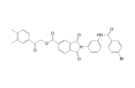 1H-isoindole-5-carboxylic acid, 2-[3-[(4-bromobenzoyl)amino]phenyl]-2,3-dihydro-1,3-dioxo-, 2-(3,4-dimethylphenyl)-2-oxoethyl ester