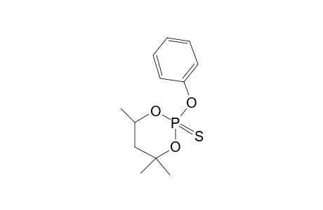 1,3,2-Dioxaphosphorinane, 4,4,6-trimethyl-2-phenoxy-, 2-sulfide