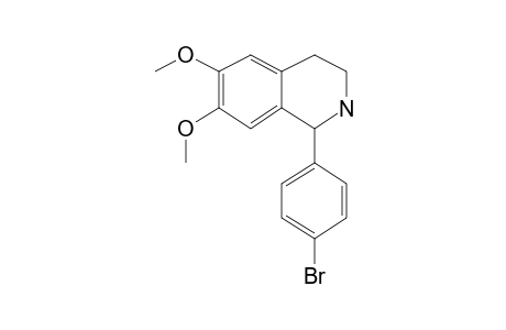 Isoquinoline, 1,2,3,4-tetrahydro-1-(4-bromophenyl)-6,7-dimethoxy-