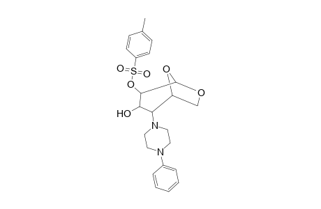 1,6-Anhydro-4-(4-phenyl-1-piperazinyl)-2-O-tosyl-4-deoxy-.beta.-d-glucopyranose