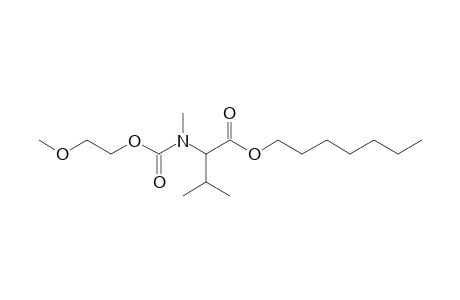 Valine, N-methyl-N-(2-methoxyethoxycarbonyl)-, heptyl ester