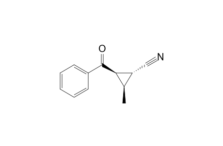 (1R*,2R*,3R*)-2-Benzoyl-3-methylcyclopropanecarbonitrile