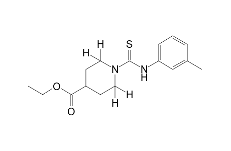 1-[m-tolyl(thiocarbamoyl)]-4-piperidinecarboxylic acid, ethyl ester