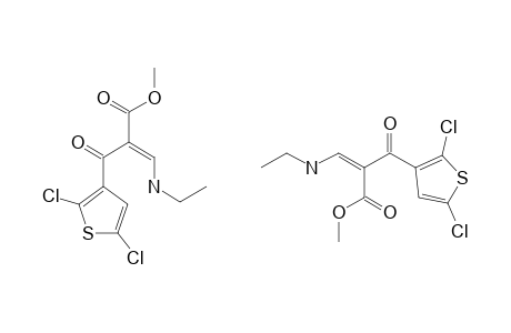 METHYL_3-N-ETHYLAMINO-2-(2,5-DICHLORO-3-THENOYL)-ACRYLATE;MIXTURE_OF_Z-_AND_E-ISOMER