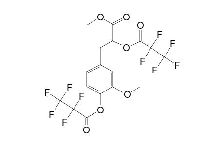 Methyl o,o'-bis(pentafluoropropionoyl)vanillactate