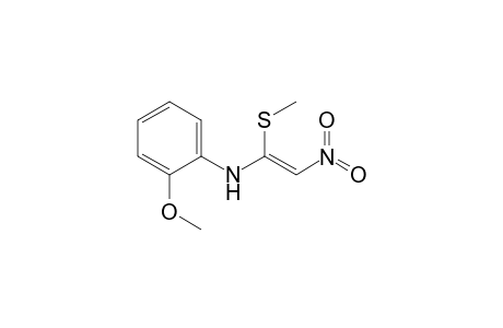 1-(2-Methoxyphenyl)amino-1-methylthio-2-nitroethene