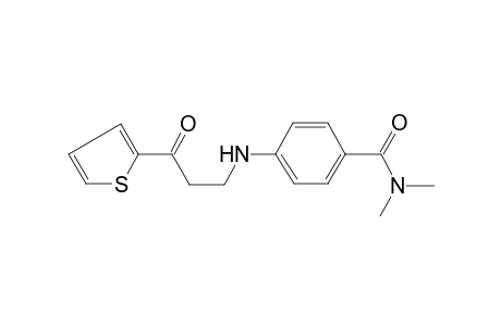 N,N-Dimethyl-4-(3-oxo-3-thiophen-2-yl-propylamino)-benzamide