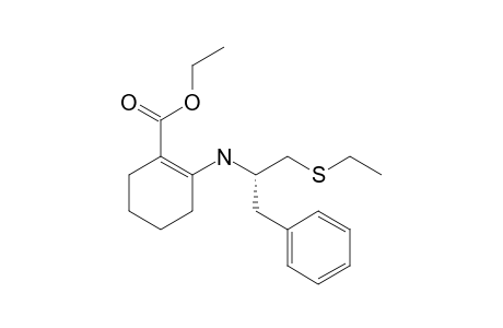 (S)-Ethyl 2-[1-benzyl-2-(ethysulfanyl)ethylamino]-1-cyclohexenecarboxylate