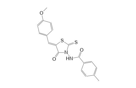 N-[(5Z)-5-(4-methoxybenzylidene)-4-oxo-2-thioxo-1,3-thiazolidin-3-yl]-4-methylbenzamide