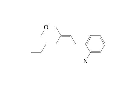 2-(3-Methoxymethylhept-2-en-1-yl)aniline