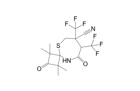 1,1,3,3-tetramethyl-2,6-dioxo-7,8-bis(trifluoromethyl)-10-thia-5-azaspiro[3.6]decane-8-carbonitrile