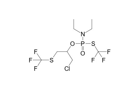 O-(1-CHLOROMETHYL-2-TRIFLUOROMETHYLTHIOETHYL)-S-TRIFLUOROMETHYL-N,N-DIETHYLTHIOAMIDOPHOSPHATE