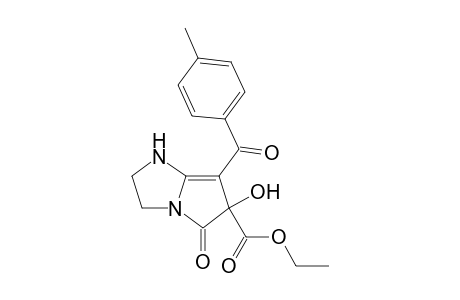 6-ETHOXYCARBONYL-6-HYDROXY-7-(4-METHYLBENZOYL)-5-OXO-2,3,5,6-TETRAHYDRO-1H-PYRROLO-[1,2-A]-IMIDAZOLE