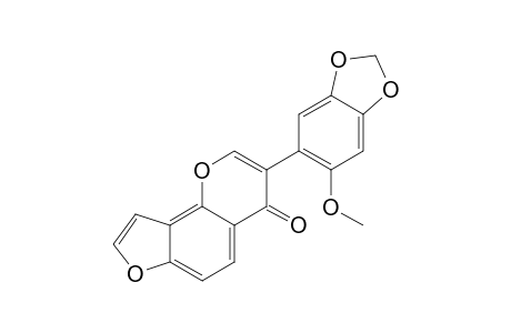 LEPTOBOTRYANONE;2'-METHOXY-4',5'-METHYLENEDIOXY-[2'',3'':7,8]-FURANOISOFLAVONE