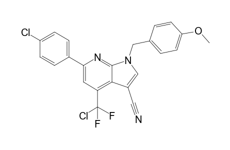 1-(4-Methoxybenzyl)-4-(chlorodifluoromethyl)-6-(4-chlorophenyl)-1H-pyrrolo[2,3-b]pyridine-3-carbonitrile