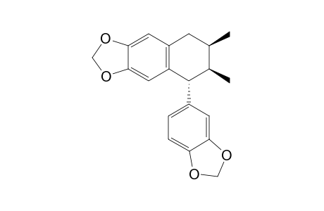 8-R,7'-R,8'-R-4,5:3',4'-BIS-(METHYLENEDIOXY)-2,7'-CYCLOLIGNAN