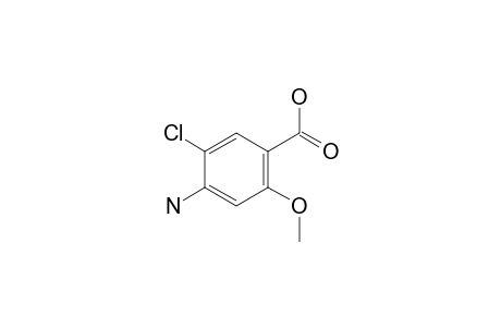 4-Amino-5-chloro-2-methoxybenzoic acid