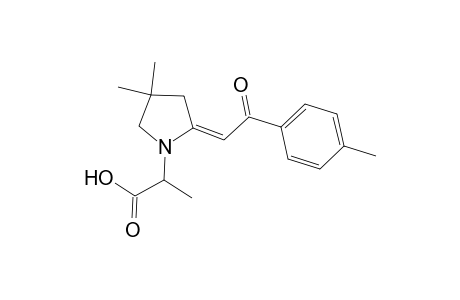 2-[(2E)-2-[2-keto-2-(p-tolyl)ethylidene]-4,4-dimethyl-pyrrolidino]propionic acid
