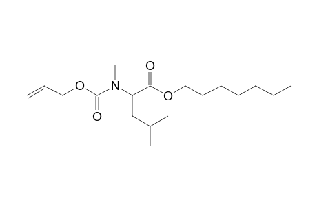 L-Leucine, N-allyloxycarbonyl-N-methyl-, heptyl ester