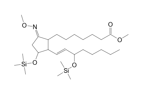 Cyclopentaneheptanoic acid, 5-oxo-3-(trimethylsiloxy)-2-[3-(trimethylsiloxy)-1-octenyl]-, methyl ester, 5-(o-methyloxime)